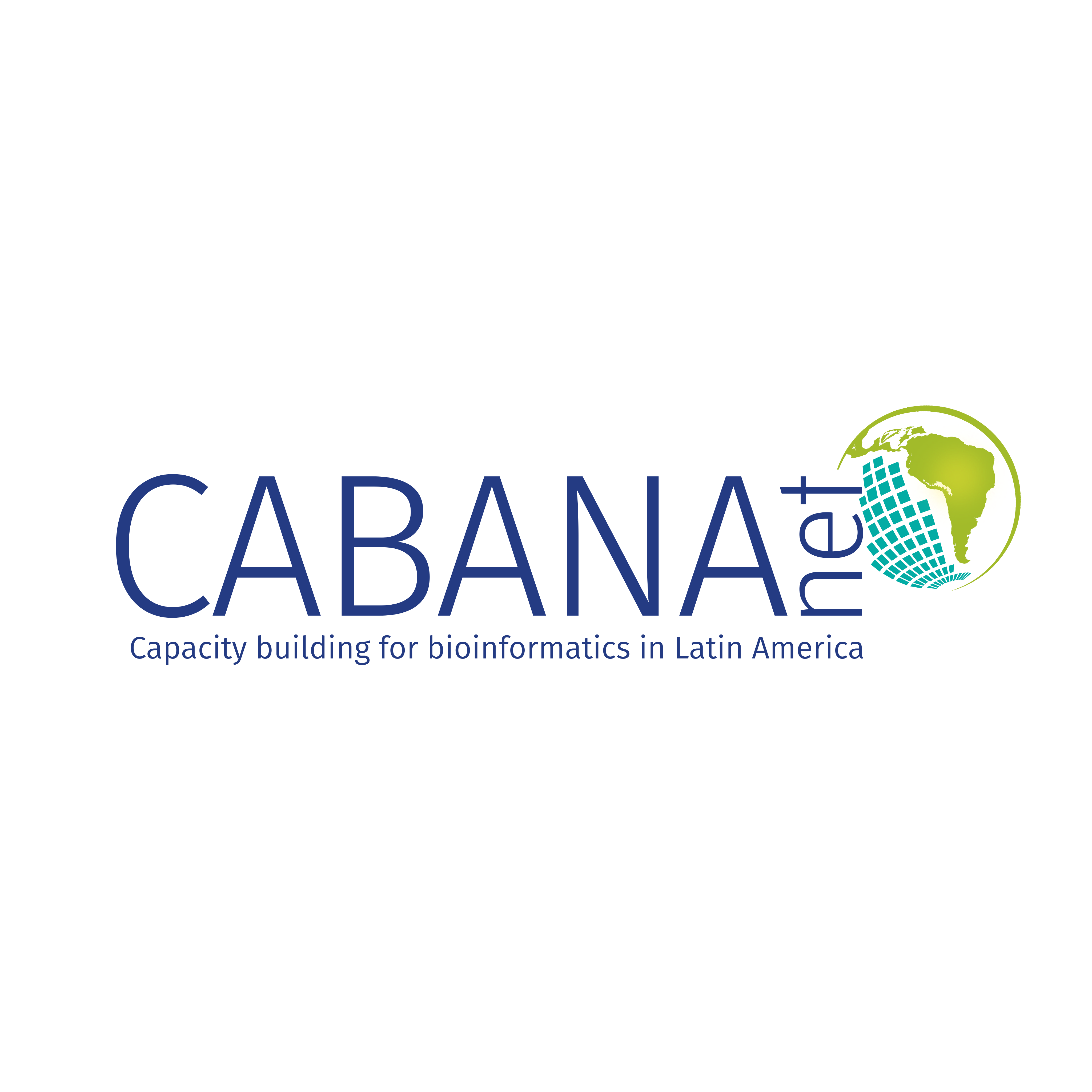 Logo for Capacity building for Bioinformatics in Latin America.