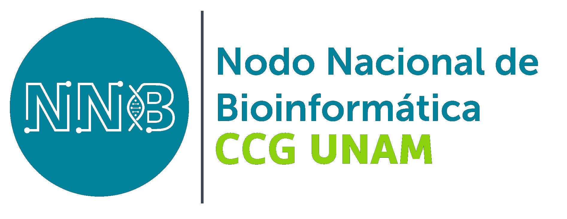 Logo for El Nodo Nacional de Bioinformática del Centro de Ciencias Genómicas.